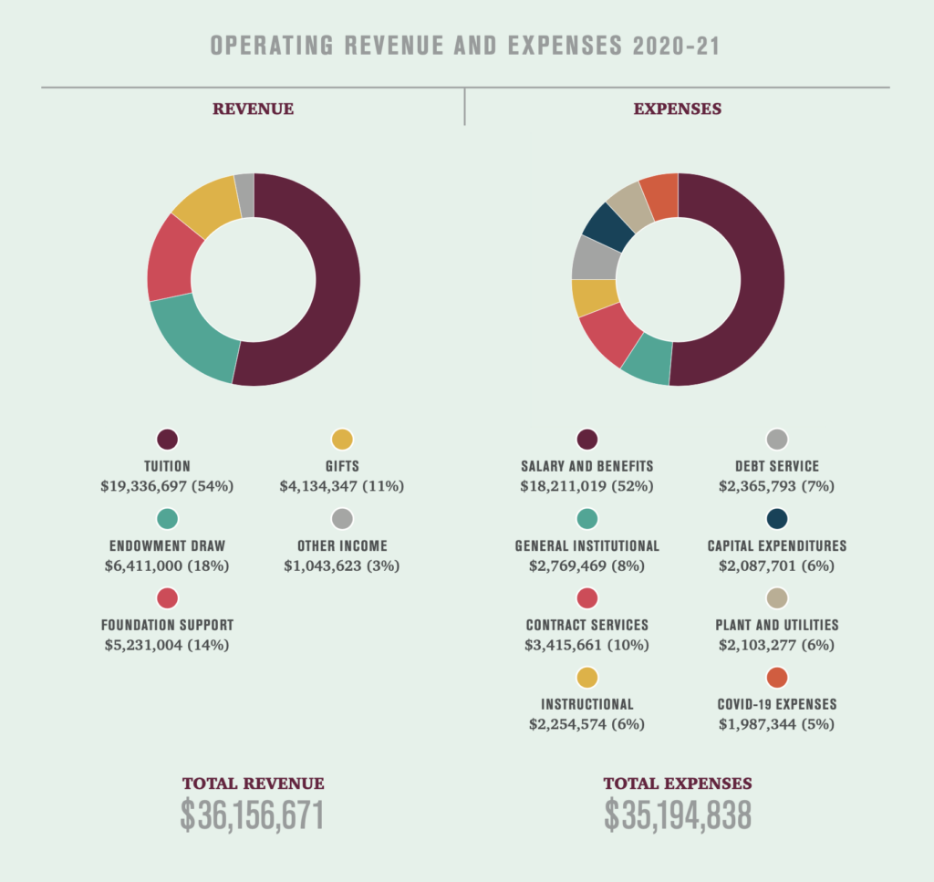 Operating Revenue and Expenses 2020-2021